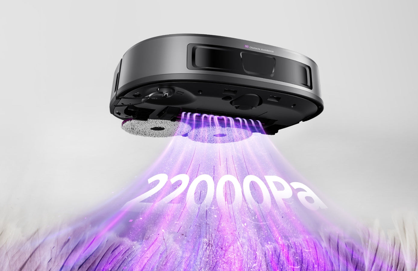 Kraftvolle Saugleistung von 22.000 Pa