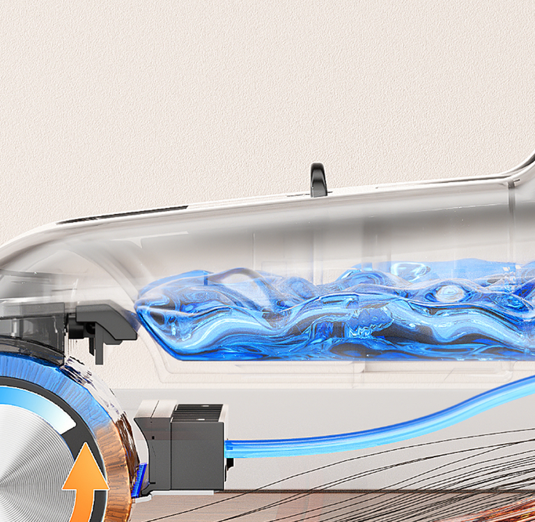 Sauberer Wasserfluss