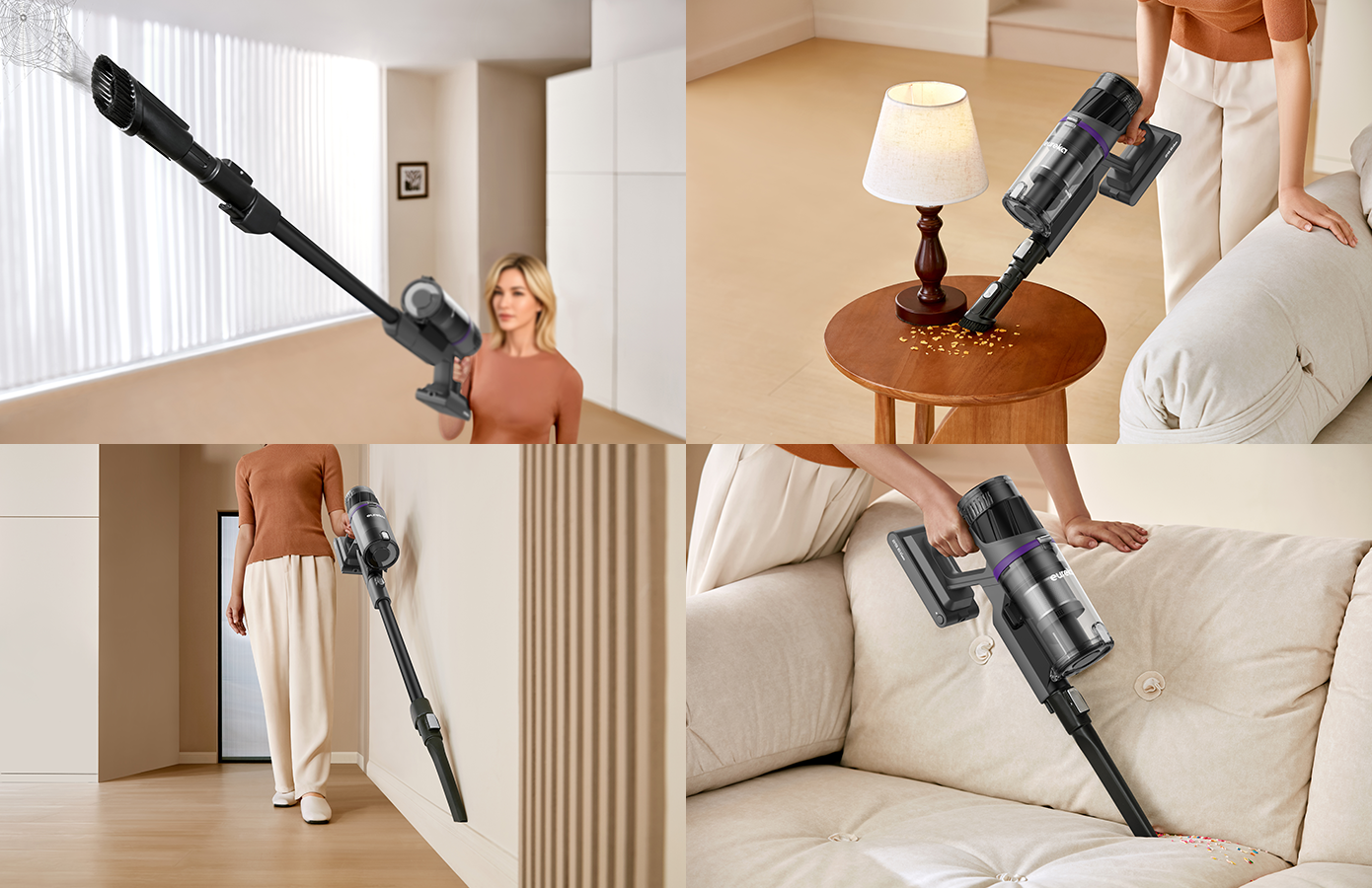 4‑in‑1‑Reinigungssystem